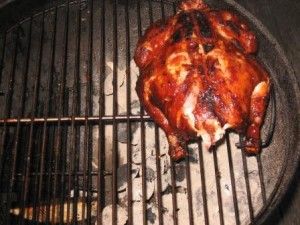 Whole chicken is done at 2 hours and 10 minutes