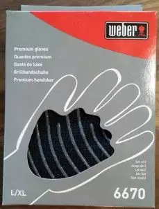 Weber Grill Gloves in box.