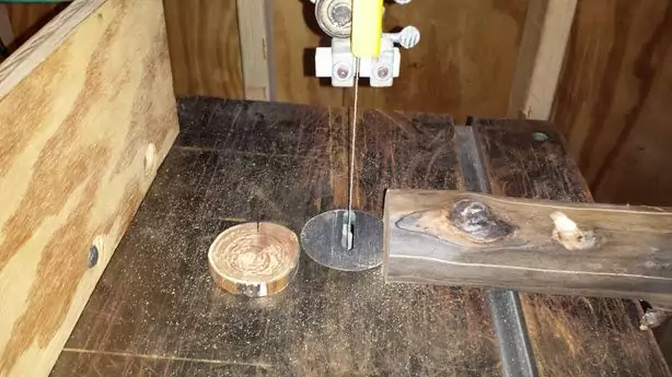 Cutting with Bandsaw (but you could easily use a handsaw)