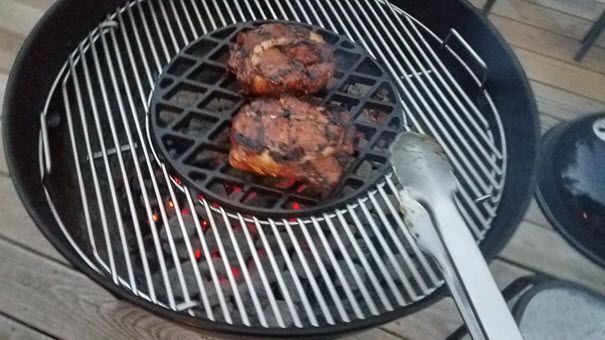 Weber Hinged Grate with my Weber Sear Grate